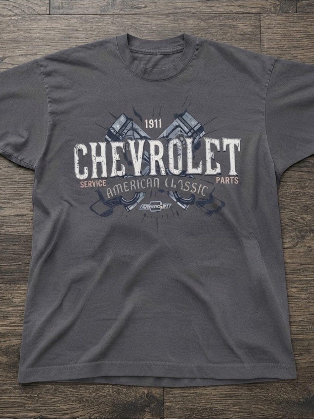 Classic Car Parts Graphic Tee Gildan Dark Gray Cotton T-Shirt